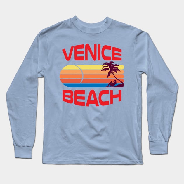 Venice Beach Design Long Sleeve T-Shirt by Brobocop